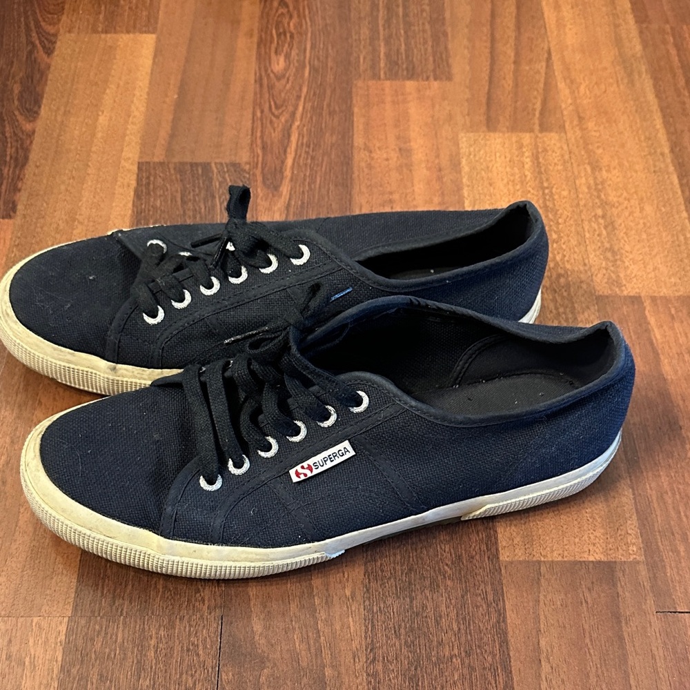 Superga Men's Navy Canvas Sneakers